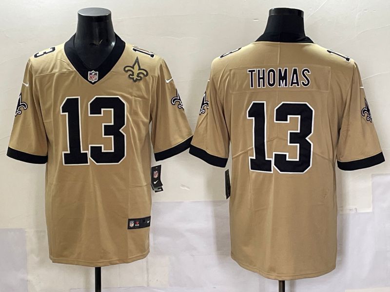 Men 2025 New Orleans Saints #13 Thomas Yellow Limited NFL Jersey style 04->new orleans saints->NFL Jersey